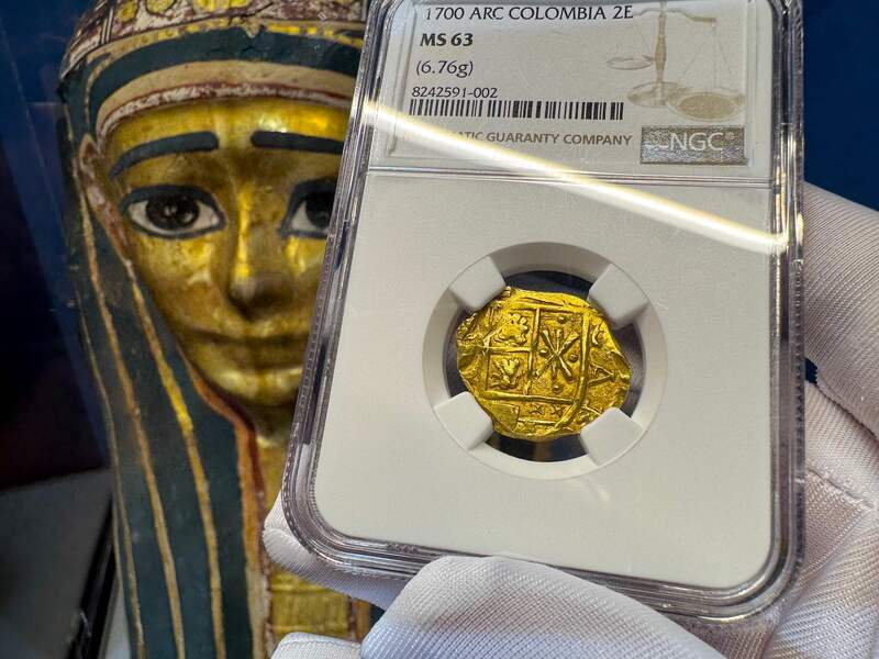 Colombia 2 Escudos 1700 "1715 Fleet Shipwreck" NGC 63 8