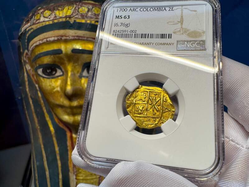 Colombia 2 Escudos 1700 "1715 Fleet Shipwreck" NGC 63 6