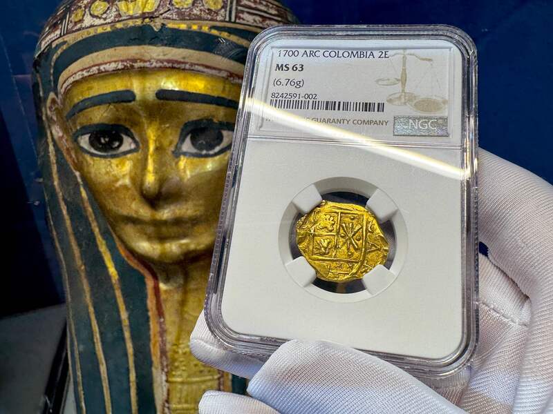 Colombia 2 Escudos 1700 "1715 Fleet Shipwreck" NGC 63 9