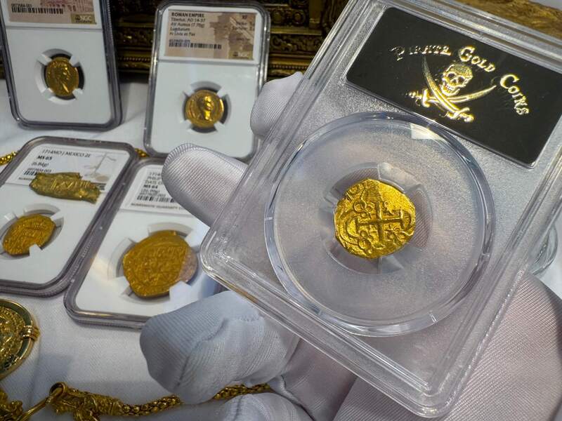 Colombia 2 Escudos 1701-1709 "1715 Fleet Shipwreck" PCGS 63 11