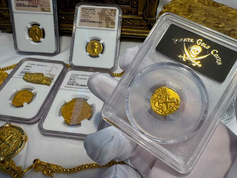 Colombia 2 Escudos 1701-1709 "1715 Fleet Shipwreck" PCGS 63 12