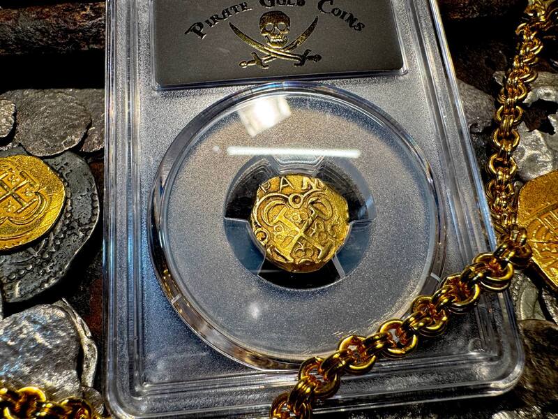 Colombia 2 Escudos 1701-14 "1715 Fleet Shipwreck" PCGS 55 8