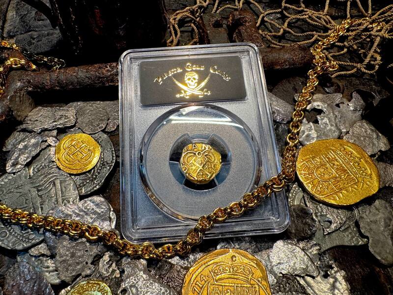 Colombia 2 Escudos 1701-14 "1715 Fleet Shipwreck" PCGS 55 14