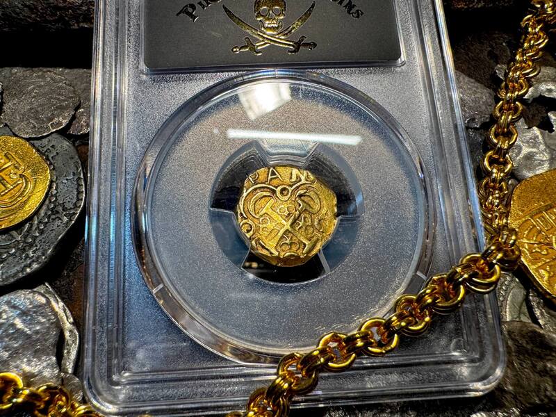 Colombia 2 Escudos 1701-14 "1715 Fleet Shipwreck" PCGS 55 17