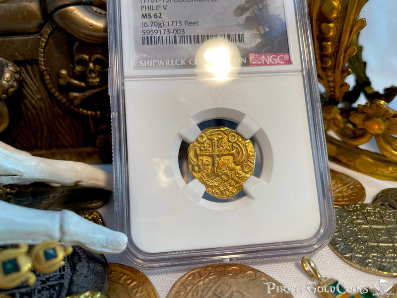 Colombia 2 Escudos 1701/1699 "1715 Fleet Shipwreck" NGC 62 7