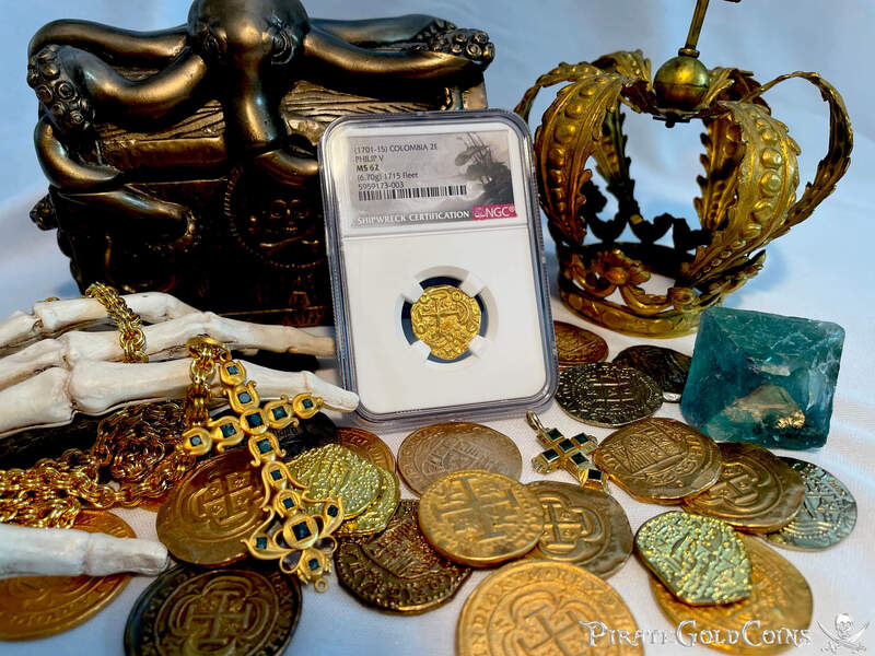 Colombia 2 Escudos 1701/1699 "1715 Fleet Shipwreck" NGC 62 9