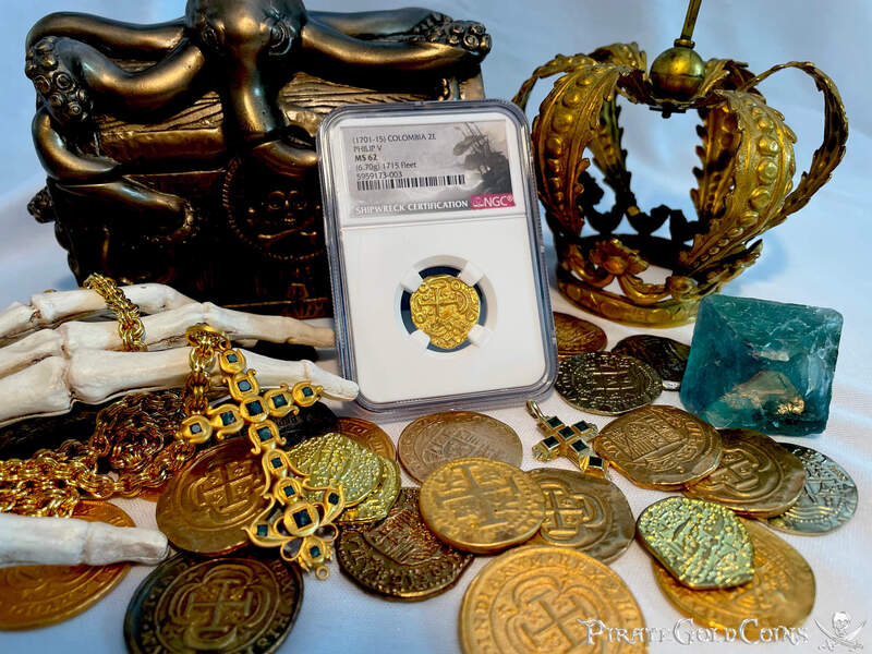 Colombia 2 Escudos 1701/1699 "1715 Fleet Shipwreck" NGC 62 10