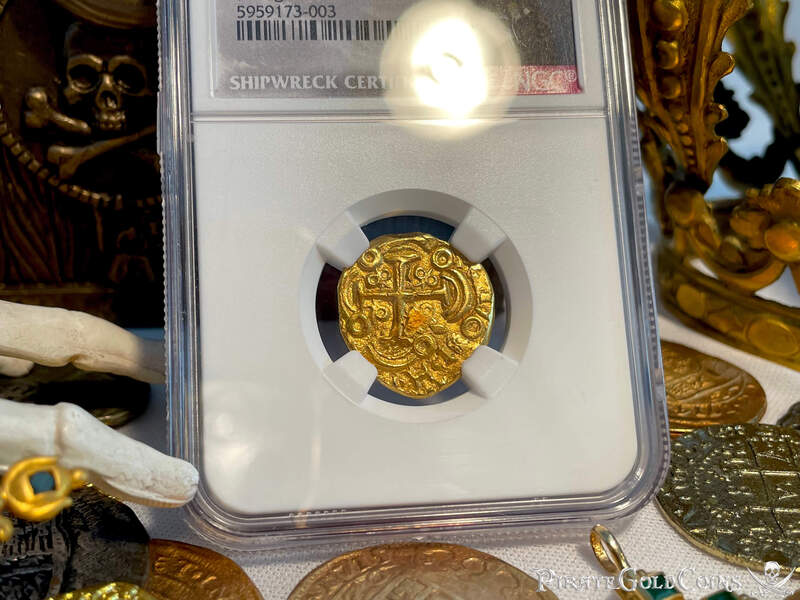 Colombia 2 Escudos 1701/1699 "1715 Fleet Shipwreck" NGC 62 14