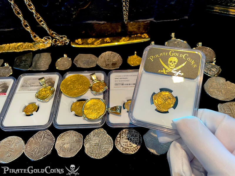 Colombia 2 Escudos 1701-15 "1715 Plate Fleet Shipwreck" NGC 62 7