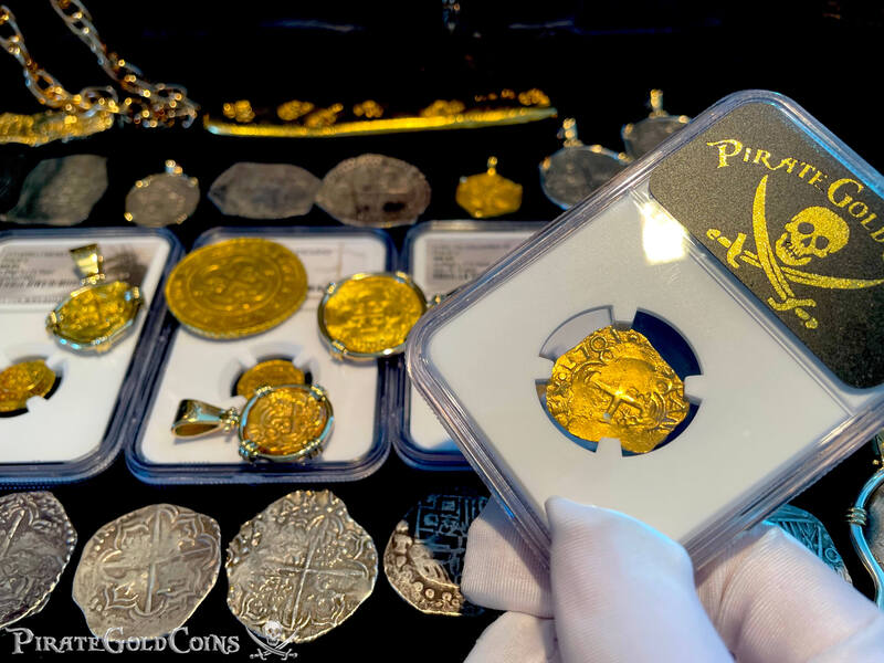 Colombia 2 Escudos 1705 "Full Date - 1715 Fleet Shipwreck" NGC 63 16