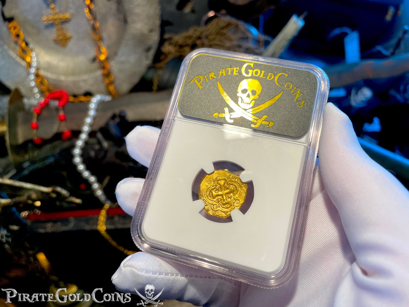 Colombia 1 Escudo 1708-14 "From 1715 Fleet Shipwreck" NGC 63 7