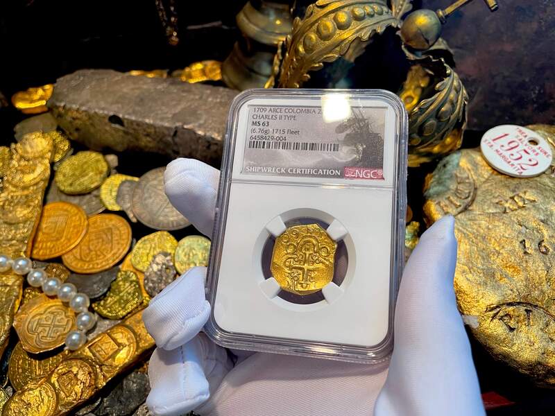 Colombia 2 Escudos 1709 "1715 Fleet Shipwreck" NGC 63 2