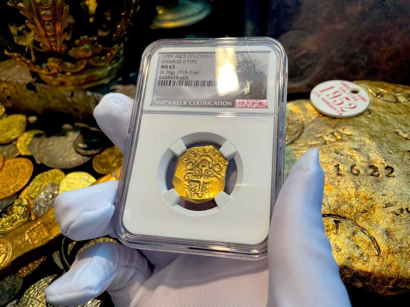 Colombia 2 Escudos 1709 "1715 Fleet Shipwreck" NGC 63 4