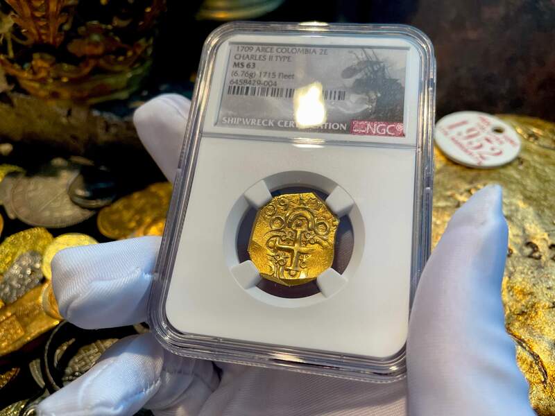 Colombia 2 Escudos 1709 "1715 Fleet Shipwreck" NGC 63 6