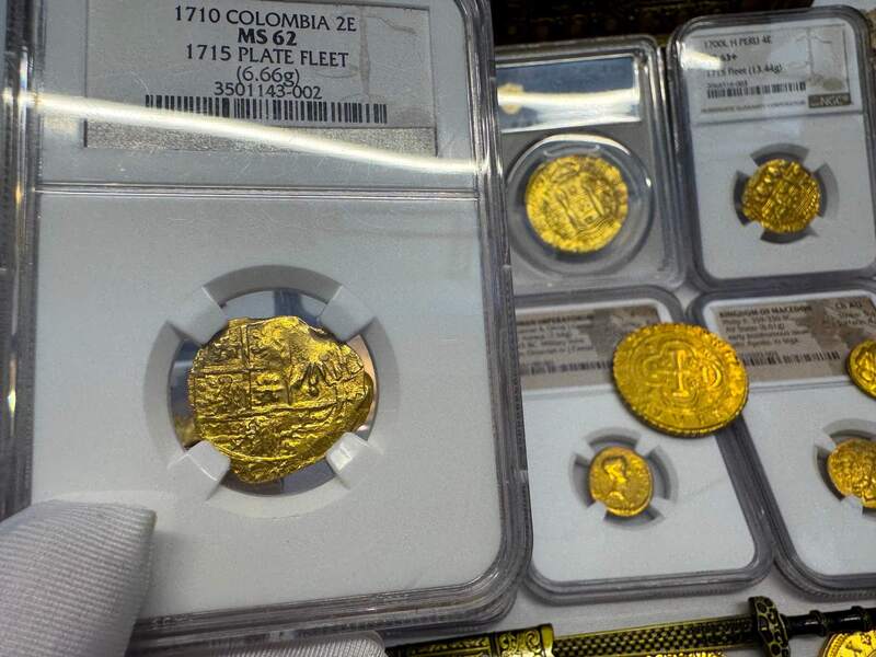 Colombia 2 Escudos 1710 "1715 Fleet Shipwreck" NGC 62 9