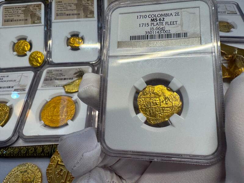 Colombia 2 Escudos 1710 "1715 Fleet Shipwreck" NGC 62 15