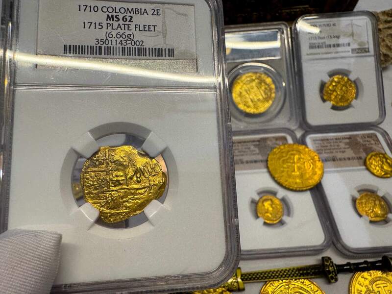 Colombia 2 Escudos 1710 "1715 Fleet Shipwreck" NGC 62 6