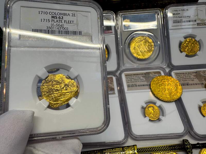 Colombia 2 Escudos 1710 "1715 Fleet Shipwreck" NGC 62 8