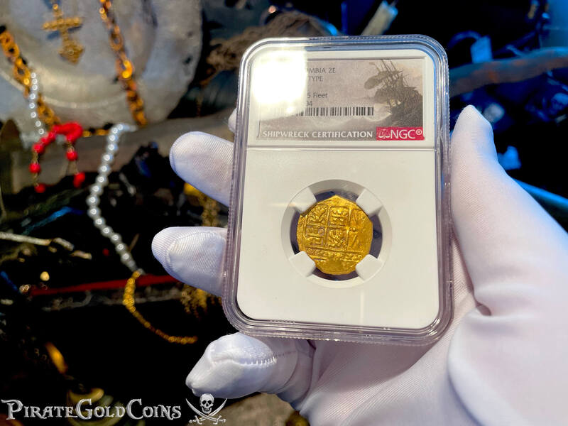 Colombia 2 Escudos 1712 "Dated! From 1715 Fleet Shipwreck" NGC 62 5