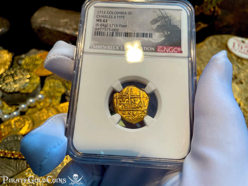 Colombia 2 Escudos 1712 "1715 Fleet Shipwreck" NGC 62 15