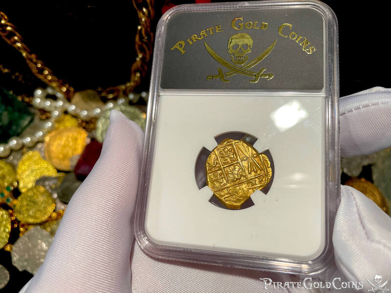 Colombia 2 Escudos 1712 "Dated! 1715 Fleet Shipwreck" NGC 64 9