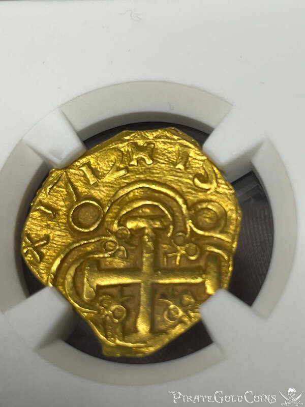 Colombia 2 Escudos 1712 "Dated! 1715 Fleet Shipwreck" NGC 64 11