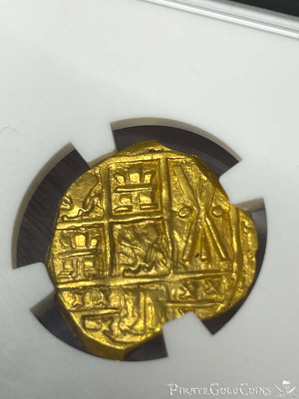 Colombia 2 Escudos 1712 "Dated! 1715 Fleet Shipwreck" NGC 64 12