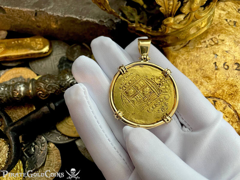 Colombia 8 Escudos 1755 "Full 4 Digit Date" 18kt Bezel 7