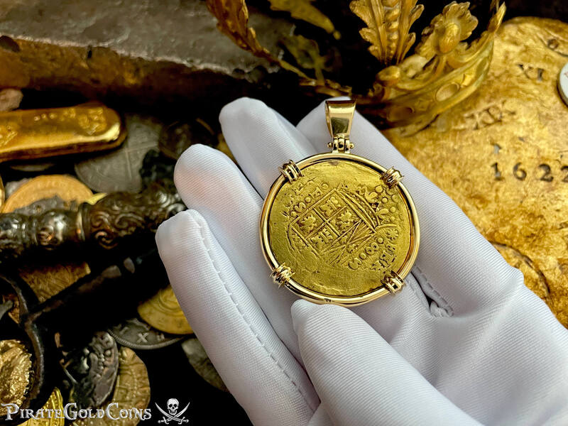 Colombia 8 Escudos 1755 "Full 4 Digit Date" 18kt Bezel 8