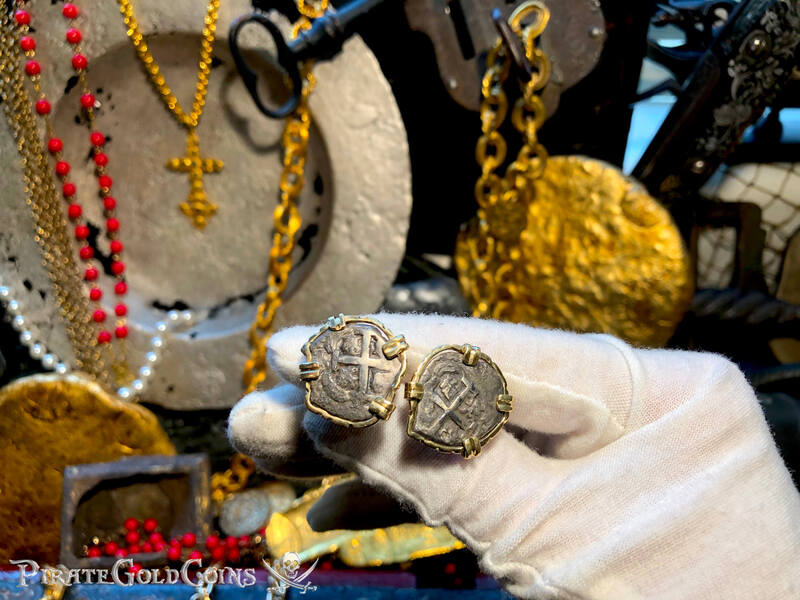 Cufflinks from Unidentified Shipwreck in 14kt Gold (Bolivia) 2
