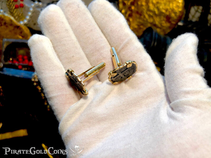 Cufflinks from Unidentified Shipwreck in 14kt Gold (Bolivia) 4