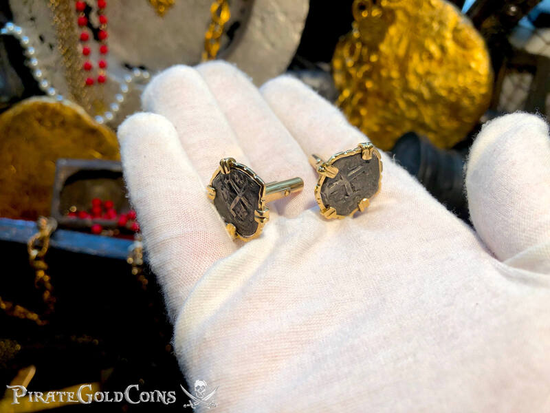 Cufflinks from Unidentified Shipwreck in 14kt Gold (Bolivia) 5
