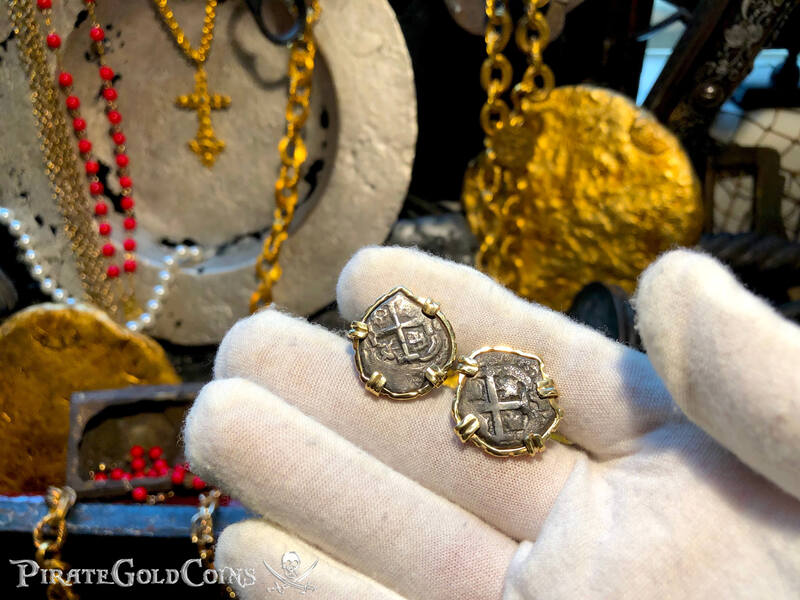 Cufflinks from Unidentified Shipwreck in 14kt Gold (Bolivia) 8