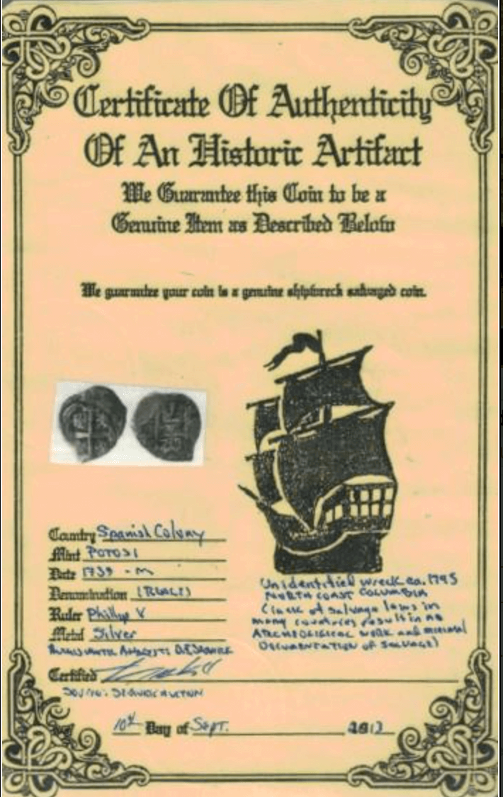 Cufflinks from Unidentified Shipwreck in 14kt Gold (Bolivia) 9