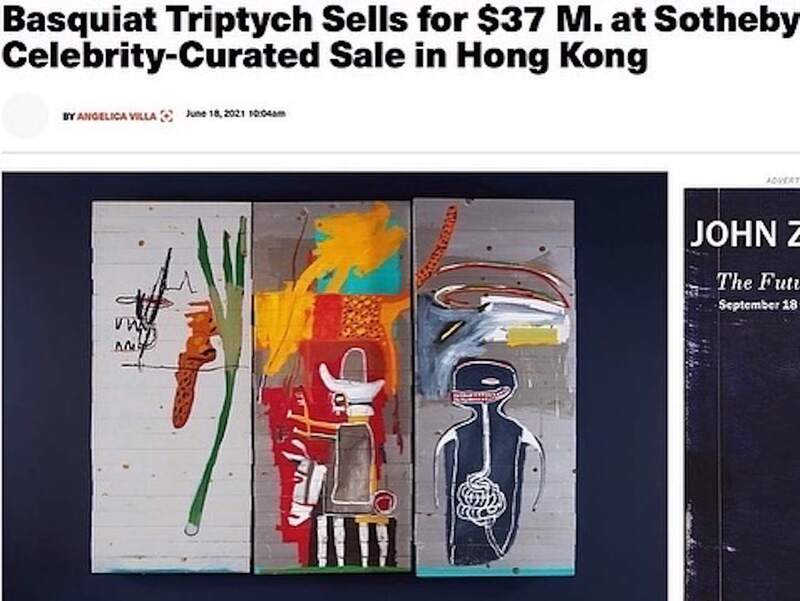 Treasure Paintings by JR Bissell: A Pirate Rendition of Basquiat's Triptych 11