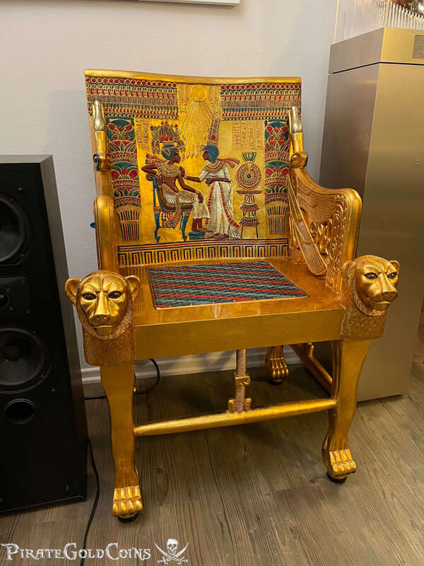 Exact Replica of King Tuts Throne 8