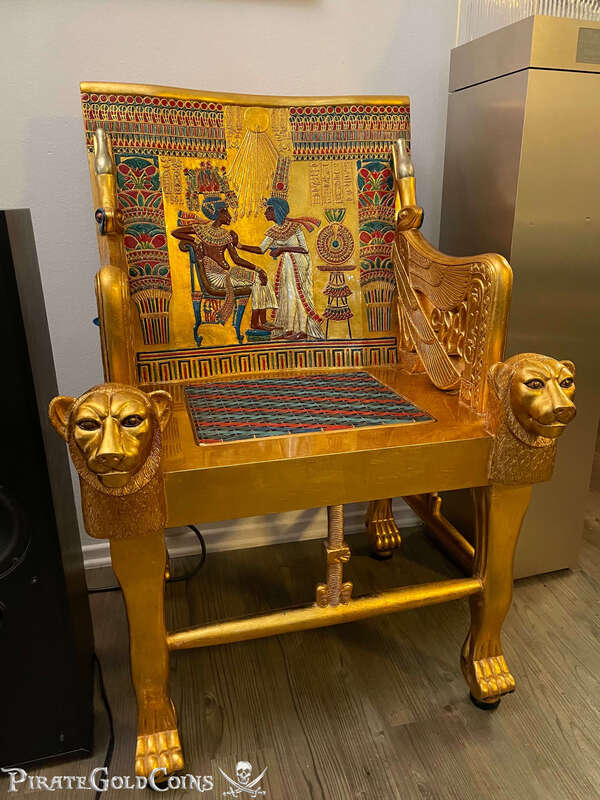Exact Replica of King Tuts Throne 9