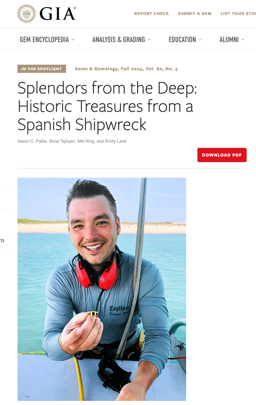 Emerald & Amethyst Ring 1 of 2 Known "1715 Fleet Shipwreck" 6