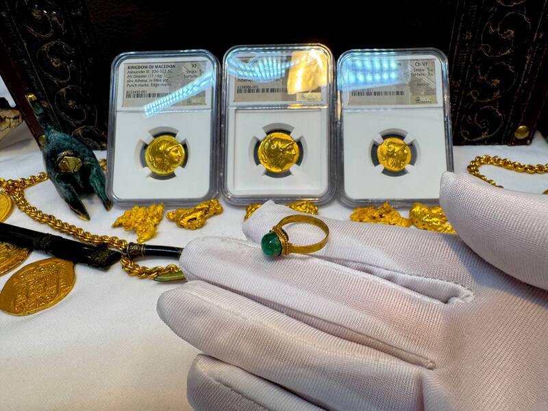 1715 Fleet Shipwreck Emerald Ring 29