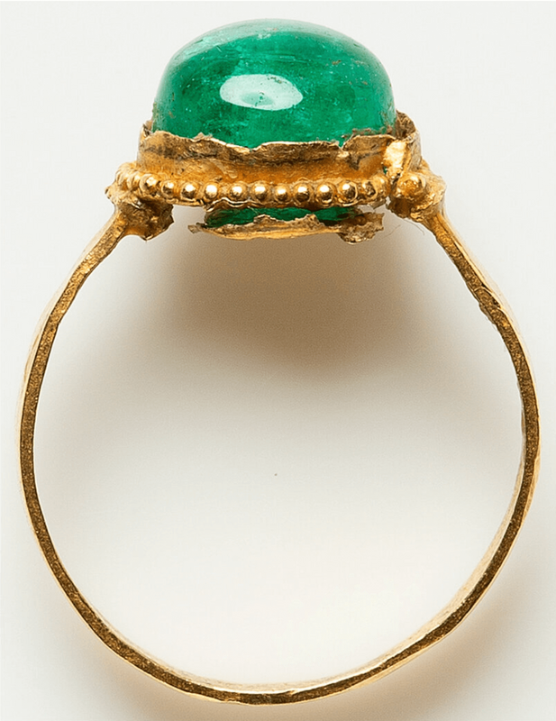 1715 Fleet Shipwreck Emerald Ring 4