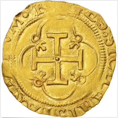 Authentic Spain 1 Escudo 1516-1556 Gold Shipwreck Treasure Jewelry Coin 2