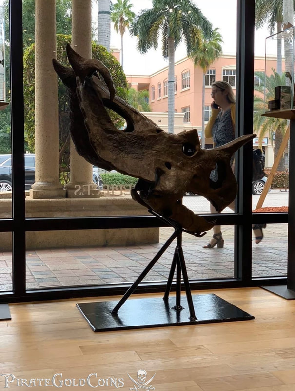 Pirate Gold Coins: Treasures of the Jurassic - Centrosaurus Skull 7