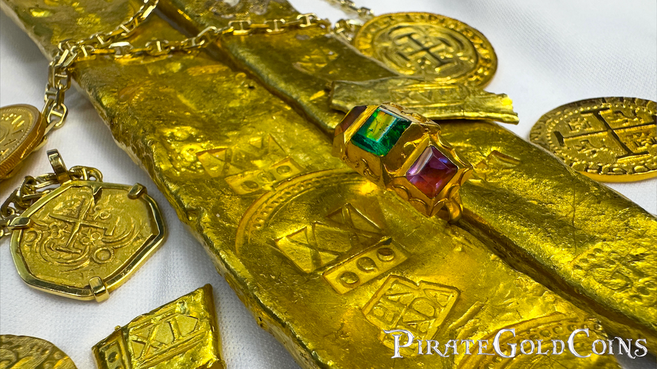 Emerald & Amethyst Ring 1 of 2 Known "1715 Fleet Shipwreck" 19