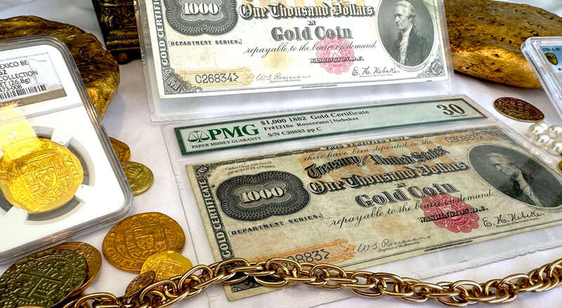 *Pair* FR 1218 $1,000 Gold Certificates! PCGS 30 4
