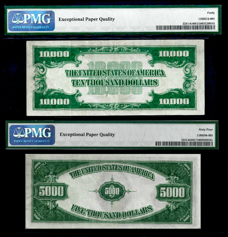 FR 2221k | FR 2231k | $10,000 | $5,000 Matching Serial #'s 46