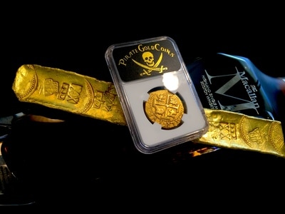 ​ATOCHA GOLD TREASURE BAR 1622 “EN RADA” 889 gm/ 31.3 Oz from Mel Fisher 1985 Salvage w/ COA! 18