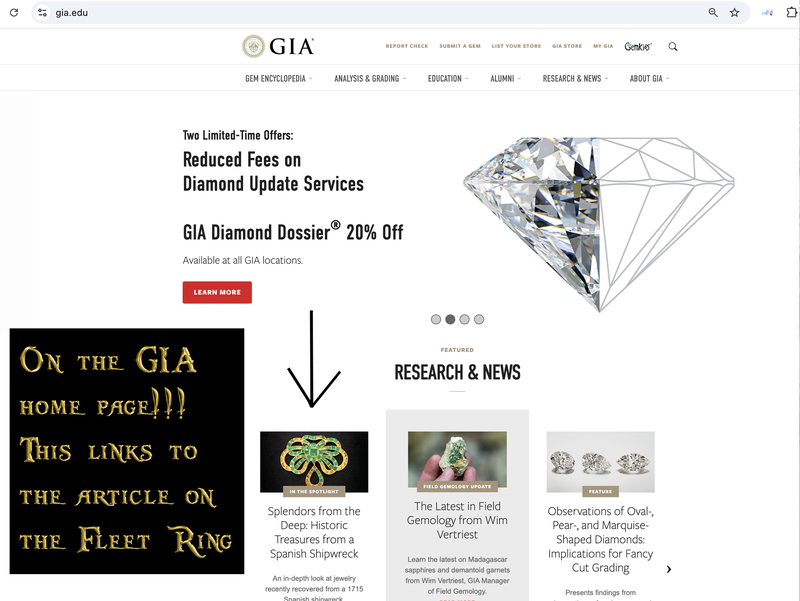 Emerald & Amethyst Ring 1 of 2 Known "1715 Fleet Shipwreck" 3