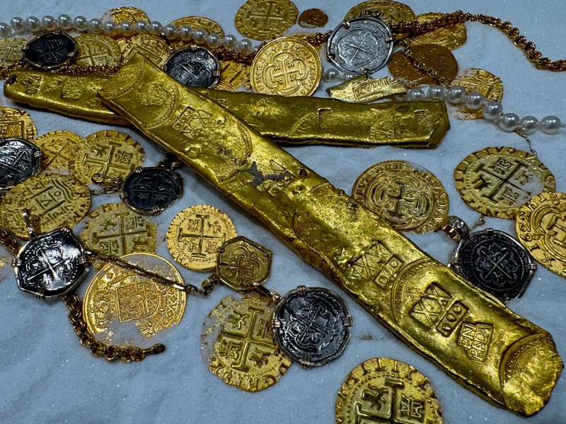 Gold Bar "Atocha 1622 Shipwreck" 25.5 Ounces Sargosa Mont 23