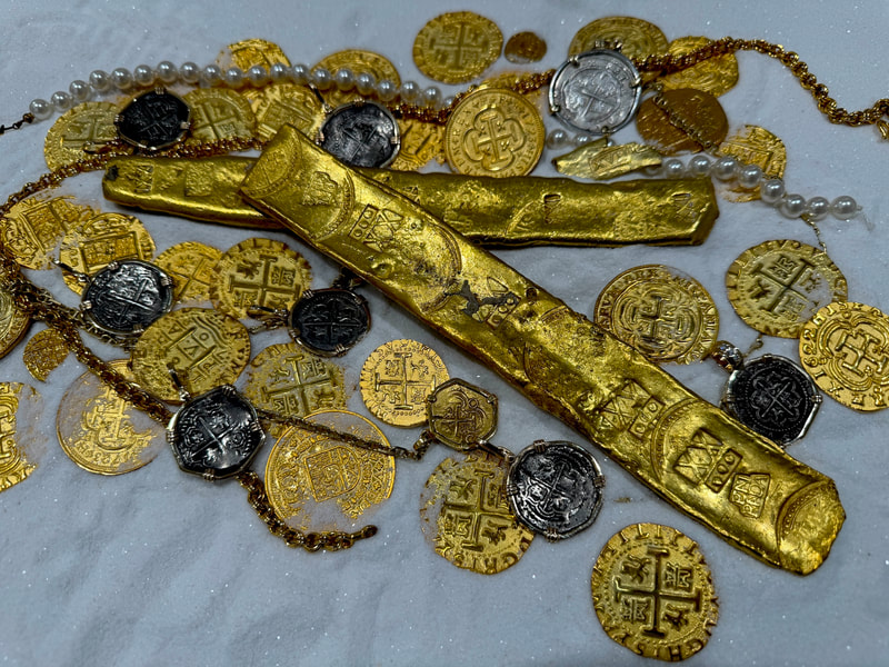 Gold Bar "Atocha 1622 Shipwreck" 25.5 Ounces Sargosa Mont 48