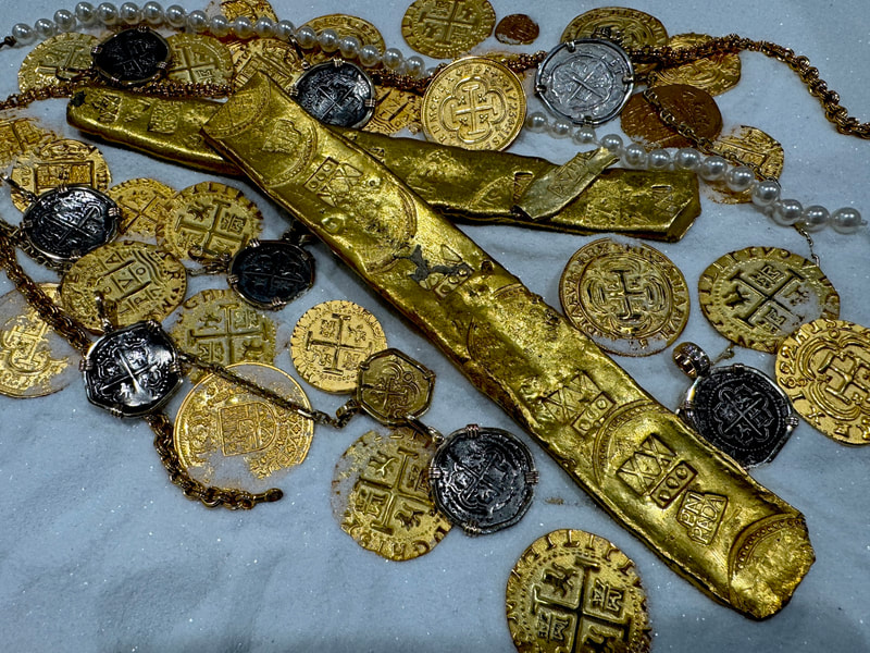 Gold Bar "Atocha 1622 Shipwreck" 25.5 Ounces Sargosa Mont 51